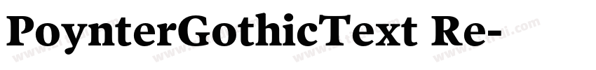 PoynterGothicText Re字体转换